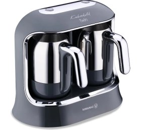 Resim Korkmaz Çiftli Sistem Özel Mor Renkli Kahve Makinesi Cosmica A861-09 Kahvekolik Twin 