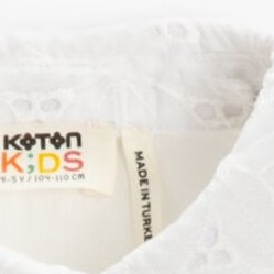 Resim Kız Çocuk Crop Oversize Gömlek Kısa Kollu Dantelli 