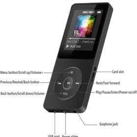 Resim SIGHTZER 8GB DAHİLİ HAFIZALI BLUETOOTHLU MP3-MP4 ÇALAR SES KAYIT FM RADİO DAHİLİ HOPARLÖR EKRANLI MÜZİK ÇALAR 