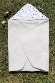Resim Baveno %100 Pamuk Yıldız Desenli 75x75 Bebek Kundak 