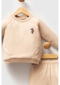 Resim U.s. Polo Assn Erkek Bebek Krem Takım 5274-48954 Krem 