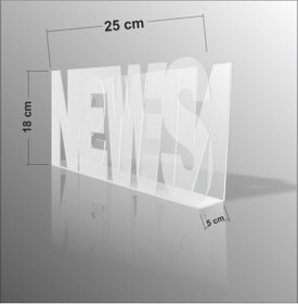 Resim M3DECORİUM News Yazılı Şeffaf Gazetelik Broşürlük İnsörtlük Posta Kutusu 