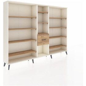 Resim Arges Dolap 11 Raflı 3 Çekmeceli 220x30x163 Aytaşı-çam Atlas Çam - Aytası 