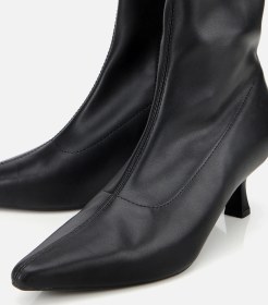 Resim Hotiç Kadın Siyah Streç Fermuarlı Bilekte Kısa Topuklu Bot 01boh314990a100 01boh314990a100 Siyah 