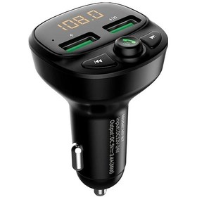 Resim Honeybeeshop Siyah Kablosuz Araç Fm Vericisi Hands Free Çift Usb Port Tf Kart Usb Bellek Mp3 Çalar Usb Şarj 