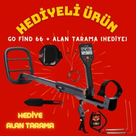 Resim Minelab Go Find 66 Define Dedektörü + Hediye Alan Tarama Dedektörü 