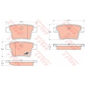 Resim TRW GDB1665 Fren Balatası Arka Mondeo III 12- / X-Type 01- 