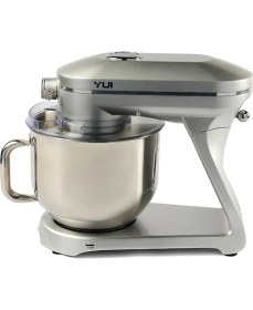 Resim Yui Easy Chef M129 1800W Güçlü Döküm Metal Stand Mikser Gümüş 6 lt Kapasiteli Sağlam Tasarım 