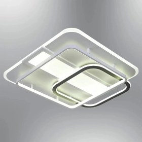 Resim Özcan Aydınlatma 1414-8 Nofa 80 cm Beyaz Kare Armatür Metal Kumandalı LED Işık 