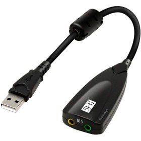 Resim Kablolu Usb Ses Kartı 5Hv2 Sound Tak Kullan Kulaklık Mikrofon Çıkışı Harici Ses kartı 