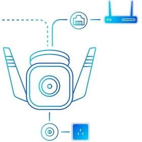 Resim TP-LINK TAPO C320WS DIS MEKAN GUVENLIGI ICIN 2K FULL HD 256 GB GECE GÖRÜŞLÜ WIFI KAMERA 