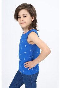 Resim Toontoy Kids Toontoy Erkek Çocuk Baskılı Atlet Saks 