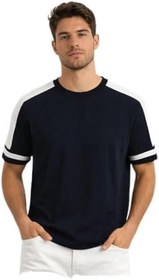Resim Cazador Triko Bisiklet Yaka T-shirt Erkek 34045 Lacivert 