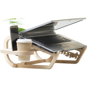 Resim Tufetto Wocoo Ahşap Laptop Standı 