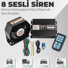 Resim C9 Profesyonel Mikrofonlu Kumandalı Metal Ince Siren 200w 