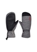 Resim Moveevo Kış Sıcaklık Sağlayan Bisiklet Snowboard Eldiveni - Gri M Numara Pu + Kadife + Pamuk 