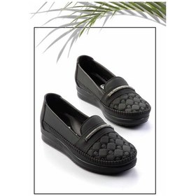 Resim Siyah Platin Kadın Loafer Ayakkabı K01621073009 Çok Renkli 