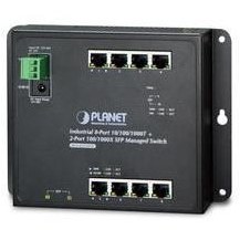 Resim PL-WGS-4215-8T2S Endüstriyel Duvar Tip Yönetilebilir Switch (Industrial Flat-type Managed Switch)<br> 8 x 10/100/1000T<br> 2 x 100/1000X SFP<br> L2/L4<br> IP30, -40~75 derece C 