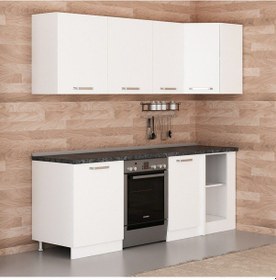 Resim Minar 225cm Köşe Mutfak Dolabı - Beyaz K225-b2 