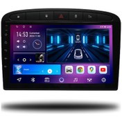 Resim Caros Peugeot 308 2007-2013 Uyumlu Android Multimedya 4gb Ram 32gb Hafıza 9" 