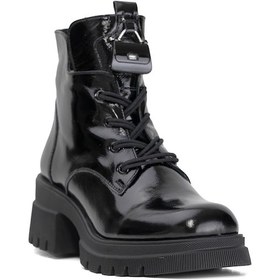 Resim Elit Dk2322 Kadın Hakiki Deri Topuklu Bot Siyah Siyah 