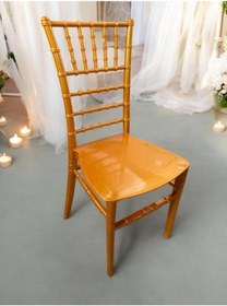 Resim Tifany Düğün Organizasyon Bahçe Ve Mutfak Sandalyesi Gold Gold 