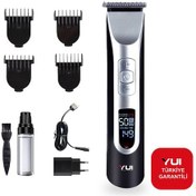 Resim Kb-4001 Led Göstergeli Kablosuz Saç Sakal Şekillendirici Tıraş Ma 