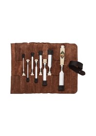 Resim Kirschen 1131002 Deri Rulo Çantalı Düz Iskarpela Takımı 8 Parça 