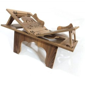 Resim Genel Markalar Katlanabilir Masaüstü Ahşap Rahle Kelebek Rahle Kitap Okuma Standı 