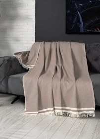 Resim Alinda Pamuklu Maxi Boy Kolları Kapatan Kaymaz Terletmez Koltuk Örtüsü 170x300 - Kahverengi Kahverengi 