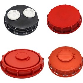 Resim Suofeng Kimyasal Depolama Ibc Tankı Kapak Dn150, 16.3cm, İki Delikli, Gaz İletimi, Plastiği Dayanıklı, Tıkalı Kapağı + 2 Adet Gaz Emici Pervane 