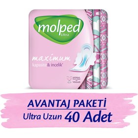Resim Molped Ultra Hijyenik Ped Anatomik Uzun Süper Ekonomik 20 X 2 Adet 