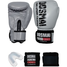 Resim Dosmai Esquize Boks Eldiveni Boks Dişlik Boks Bandaj Seti Gri 