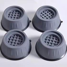 Resim Yıkama Makinesi, Buzdolabı ve Kurutucu için Anti-Slip Şok Geçirmez Kauçuk Ayak Pedleri - Dayanıklı, Gürültüsüz Plastik Taban ile Kavisli Kenarlar - Evrensel Uyumluluk, Cihaz Sabitleme | Anti-slip Pedler | Kavisli Kenar Tasarımı 