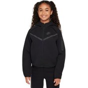 Resim Nike Sportswear Tech Fleece Çocuk Ceket Siyah 