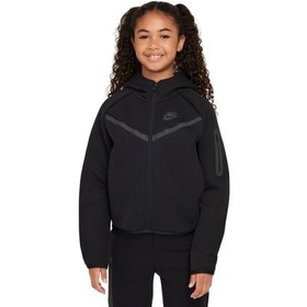 Resim Nike Sportswear Tech Fleece Çocuk Ceket Siyah 