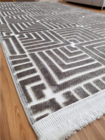 Resim Dekhera Halı Bienca 6495 Vizon Parlak Dokuma Kesme Halı - 80X300 