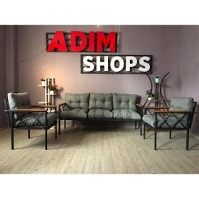 Resim adımshops Balkon-bahçe-kafe,çay Seti,koltuk Takımı,oturma Grubu,ofis Koltuğu MİAMİ YENİ 