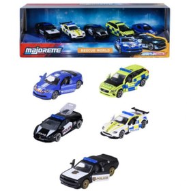 Resim NW NessiWorld Majorette Rescue World 5 Parçalı Model Araçlar Hediye Seti 