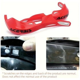 Resim Cloudstore Kırmızı Acerbi Motosiklet El Koruyucu Dayanıklı Pvc Ergonomik Tüm Motosiklet Atv 