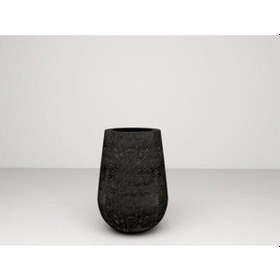 Resim Nuano Consept Zono Serisi Uzun Saksı Siyah 35x42 