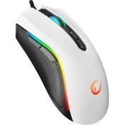 Resim Rampage SMX-R44 V2 Makrolu Beyaz 12800 Dpı Rgb Ledli 80 Million Huano Switch Gaming Oyuncu Mouse 