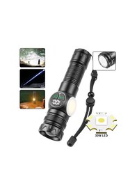 Resim Ps-8745 Profesyonel Zoomlu 30w Powerbank Mıknatıslı Avcı Kamp Tamirci Feneri Asorti 