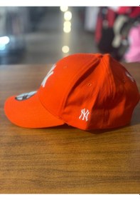 Resim Hamze Ny Yankees Turuncu Renk Trucker Model Cap Şapka Turuncu 