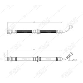 Resim SVAC 800240 Arka Sol Fren Hortumu Picanto Absli 04-11 