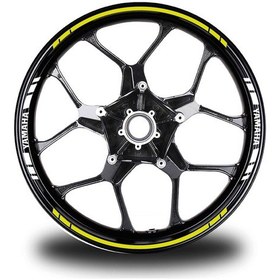 Resim Yamaha Yazılı Kısa Yazısız Uzun Dış Şerit 16'Lı Çift Renk Jant St 
