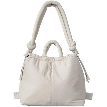 Neevoyu Yumuşak Yünlü Nilon Çanta - 33x27x13cm, Ayarlanabilir Askı 180cm , Tek/çift Omuz & Çapraz Taşıma, 0.21kg, Bej