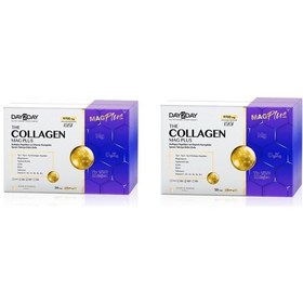Resim Day2Day Mag Plus Çilek Karpuz Aromalı Collagen 2 x 30 Saşe 