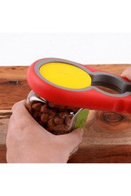 Resim Genel Markalar Pratik Kavanoz Kapağı Açacak / 4 Boğum 8 Kademeli Şişe Kapak Açacağı (silikon Kaydırmaz) 