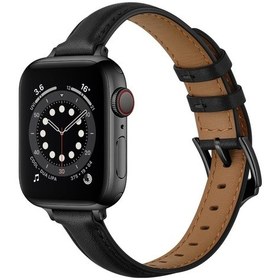 Resim İş Tarzı Deri Saat Kordonu iOS Uyumlu Ultra 49mm-watch Ultra 2 49mm / Seri 9-8-7 45mm / Se 3-se 2-6-se-5-4 44mm / 3-2-1 42mm 